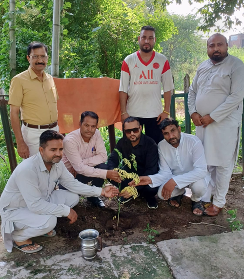 Today, renowned social worker and beloved youth Sandy Bhanjalan celebrated his birthday by planting a tree.